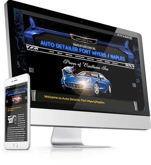 Website for Power Of Excellence at autodetailerfortmyers.com